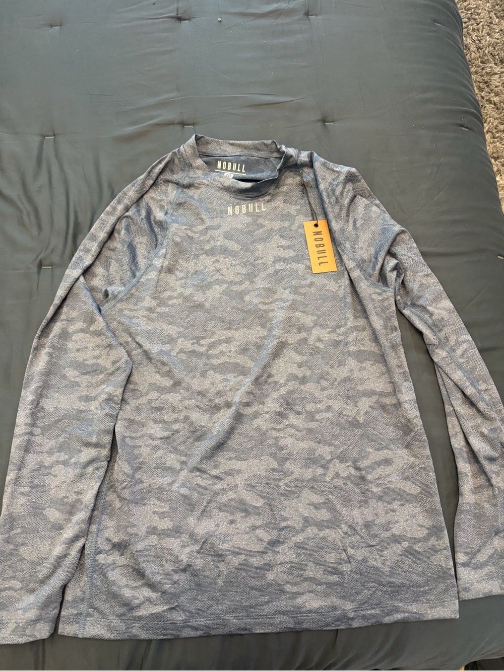 NOBULL Women's Long Sleeve Performance Tee - Gray Camo